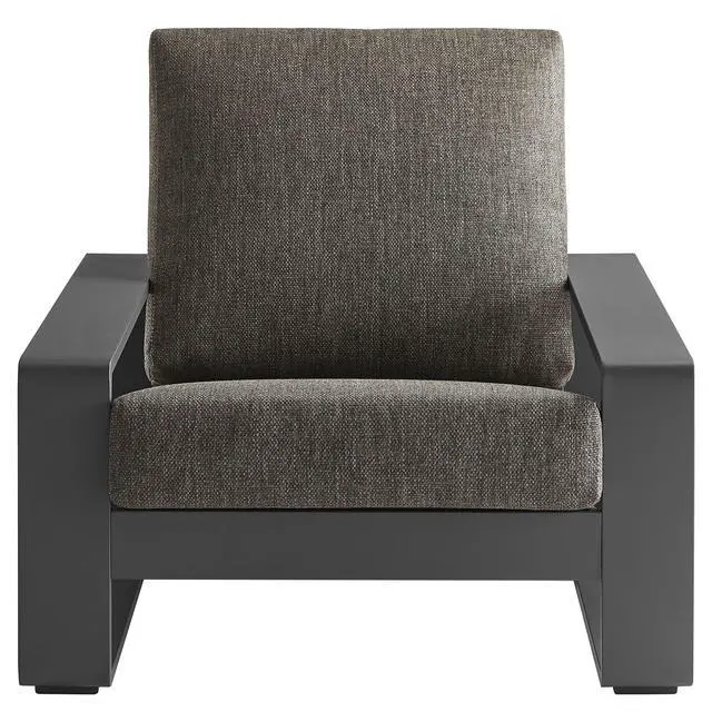 Alt view image 6 of 7 - Lirienne Outdoor Patio Aluminum Faux Wood Armchairs Set of 2
