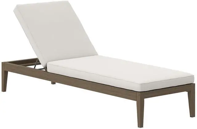 Main image of Northlake Outdoor Patio Teak Chaise Lounge by Modway