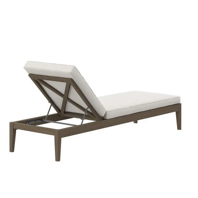 Alt view image 5 of 7 - Northlake Outdoor Patio Teak Chaise Lounge by Modway