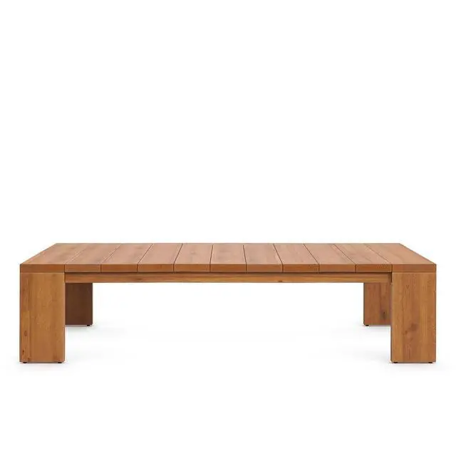 Alt view image 7 of 7 - Tahoe 2-Piece Outdoor Patio Acacia Wood Sofa and Coffee Table Set by Modway