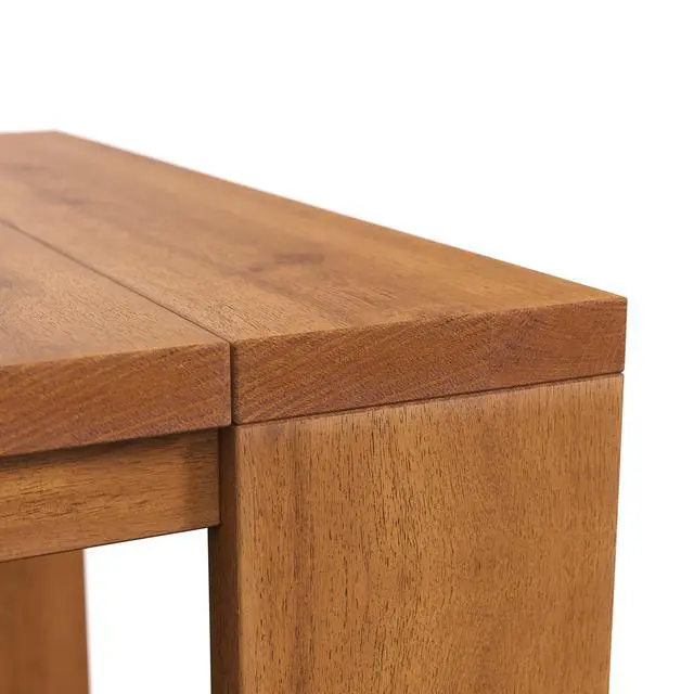 Alt view image 7 of 7 - Tahoe Outdoor Patio Acacia Wood Side Table