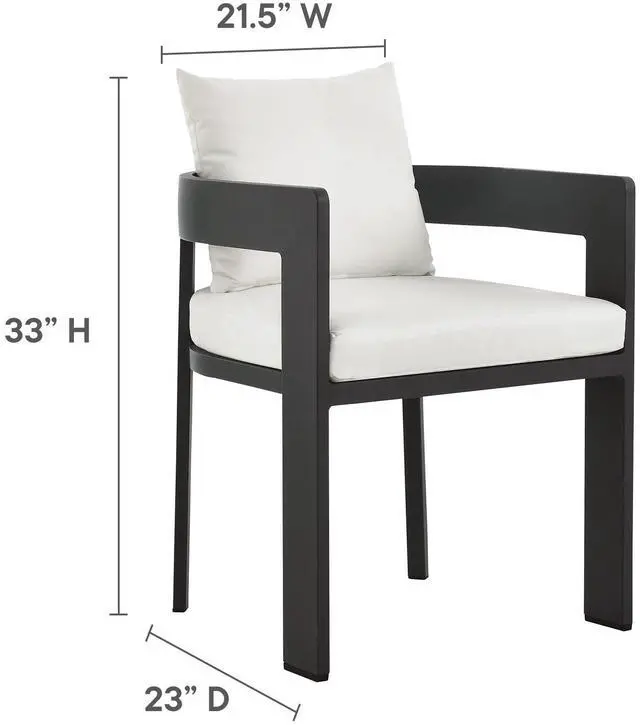 Alt view image 2 of 7 - Tahoe 5-Piece Outdoor Patio Aluminum Dining Set