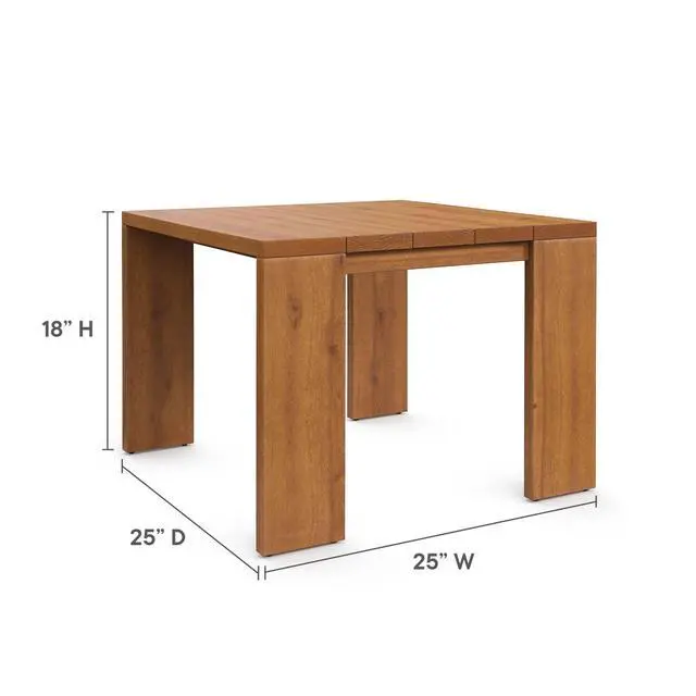 Alt view image 6 of 7 - Tahoe 5-Piece Outdoor Patio Acacia Wood Furniture Set by Modway