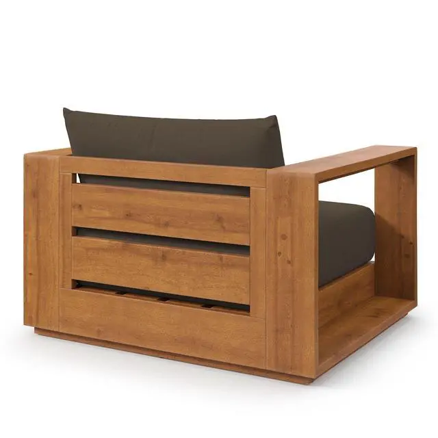 Alt view image 6 of 7 - Tahoe Outdoor Patio Acacia Wood Chair by Modway
