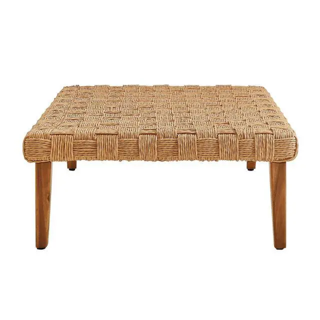 Alt view image 3 of 7 - Thames Outdoor Patio Wicker Outdoor Patio Rattan Coffee Table