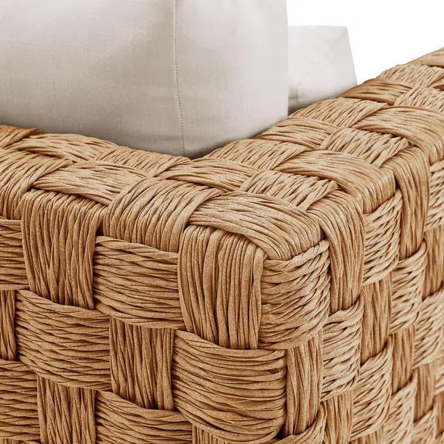 Alt view image 7 of 7 - Thames Outdoor Patio Wicker Outdoor Patio Rattan Armchair