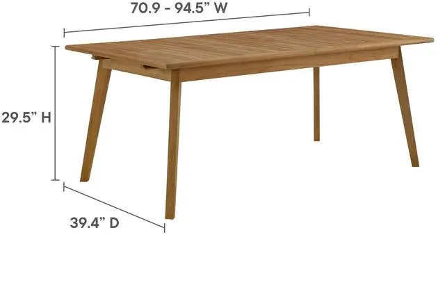 Alt view image 3 of 7 - Vienna 7-Piece Outdoor Patio Teak and Rope Dining Set with Armless Chairs by Modway