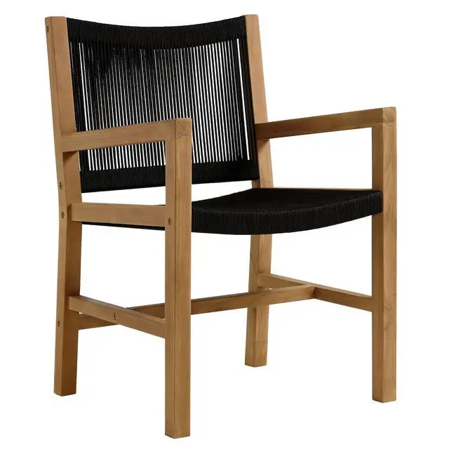 Alt view image 7 of 7 - Vienna 7-Piece Outdoor Patio Teak and Rope Dining Set by Modway