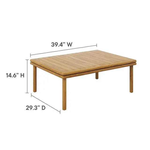 Alt view image 5 of 7 - Wren 4-Piece Outdoor Patio Teak Wood Furniture Set by Modway