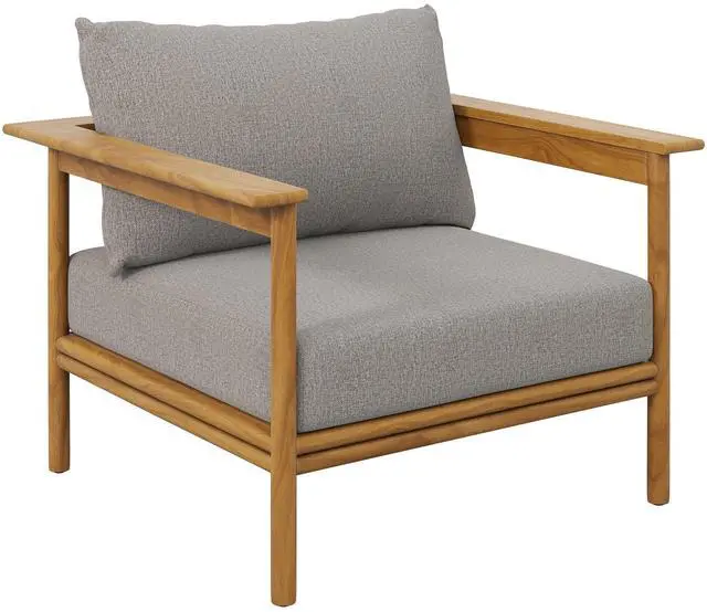 Main image of Wren Outdoor Patio Teak Wood Armchair by Modway