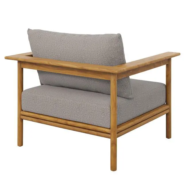 Alt view image 5 of 7 - Wren Outdoor Patio Teak Wood Armchair by Modway