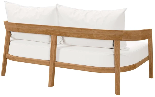 Alt view image 9 of 13 - Brisbane Teak Wood Outdoor Patio Loveseat