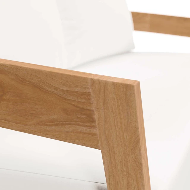 Alt view image 11 of 13 - Brisbane Teak Wood Outdoor Patio Loveseat