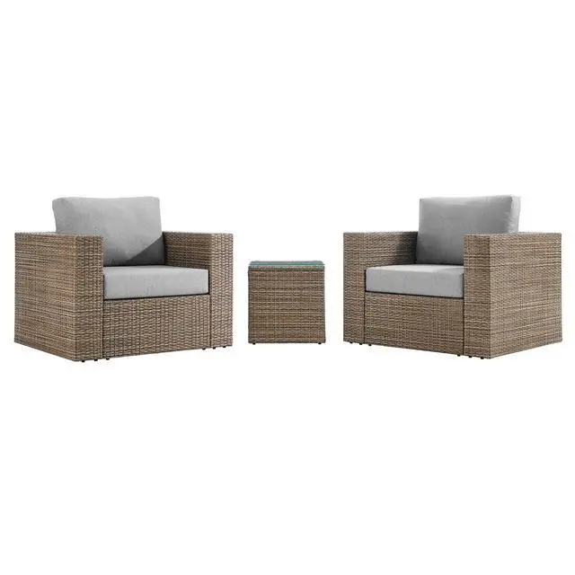 Alt view image 2 of 7 - Convene 3-Piece Outdoor Patio Furniture Set by Modway
