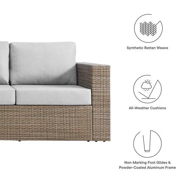 Alt view image 2 of 7 - Convene Outdoor Patio Sofa by Modway