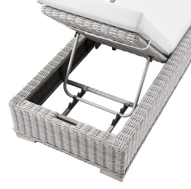 Alt view image 5 of 7 - Conway Outdoor Patio Wicker Rattan Chaise Lounge