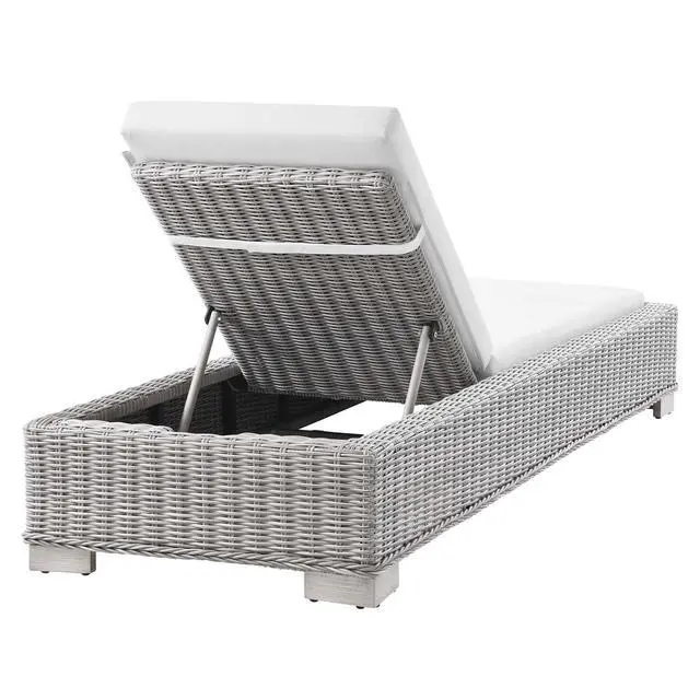 Alt view image 4 of 7 - Conway Outdoor Patio Wicker Rattan Chaise Lounge