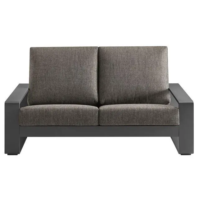 Alt view image 6 of 7 - Lirienne Outdoor Patio Aluminum Loveseat Collection