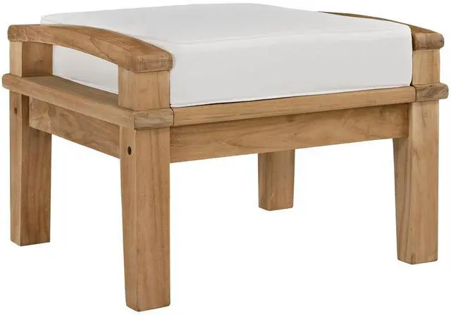 Main image of Marina Outdoor Patio Teak Ottoman by Modway