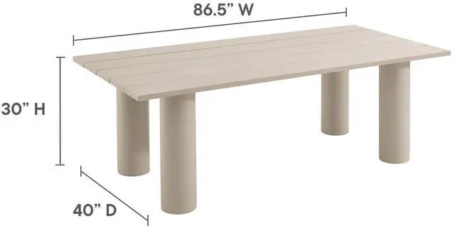 Alt view image 3 of 7 - Nautica 7-Piece Rectangular Outdoor Patio Aluminum Dining Table and Chairs Set