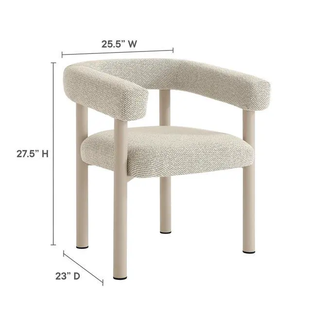 Alt view image 3 of 7 - Nautica 5-Piece Round Outdoor Patio Aluminum Dining Table and Chairs Set