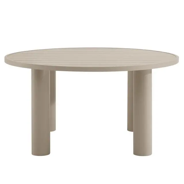 Alt view image 5 of 7 - Nautica 5-Piece Round Outdoor Patio Aluminum Dining Table and Chairs Set