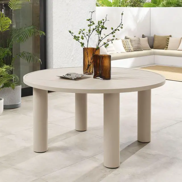 Alt view image 6 of 7 - Nautica Outdoor Patio Aluminum Dining Table