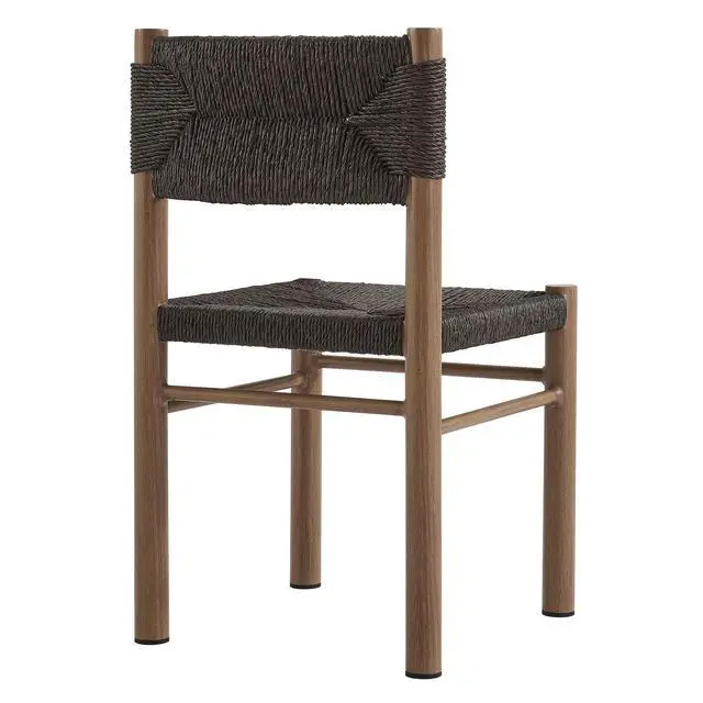 Alt view image 6 of 7 - Parkland Outdoor Patio Rattan and Aluminum Dining Side Chairs Set of 2