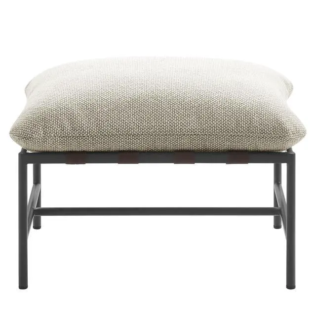 Alt view image 5 of 7 - Raya Outdoor Patio Boucle Ottoman