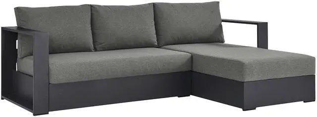Main image of Tahoe 2-Piece Outdoor Patio Powder-Coated Aluminum Right-Facing Chaise Sectional Sofa Set by Modway