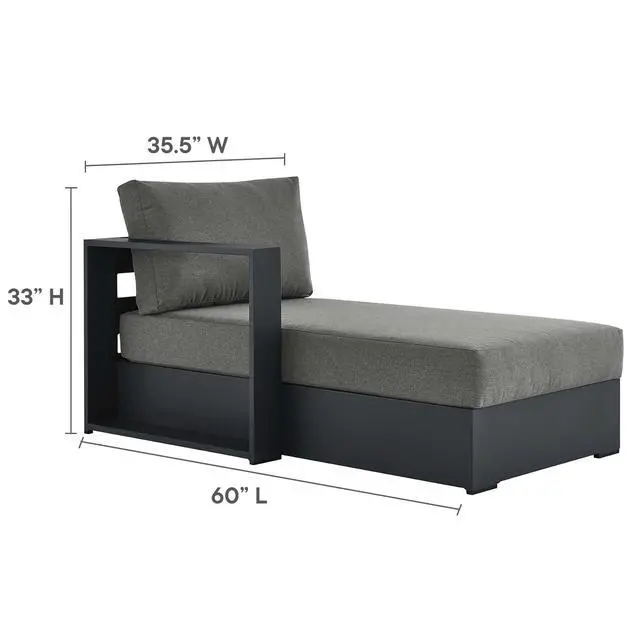 Alt view image 3 of 7 - Tahoe 4-Piece Outdoor Patio Powder-Coated Aluminum Sectional Sofa Set by Modway