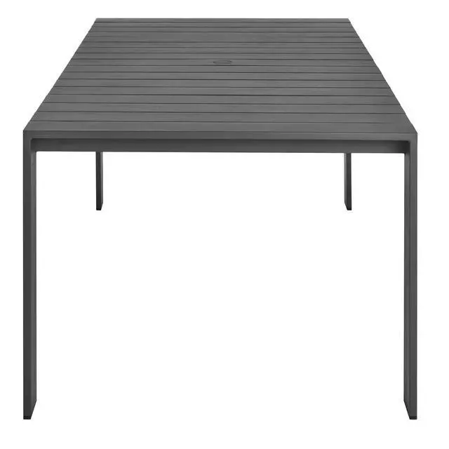 Alt view image 4 of 7 - Tahoe Rectangular Outdoor Patio Aluminum Dining Table