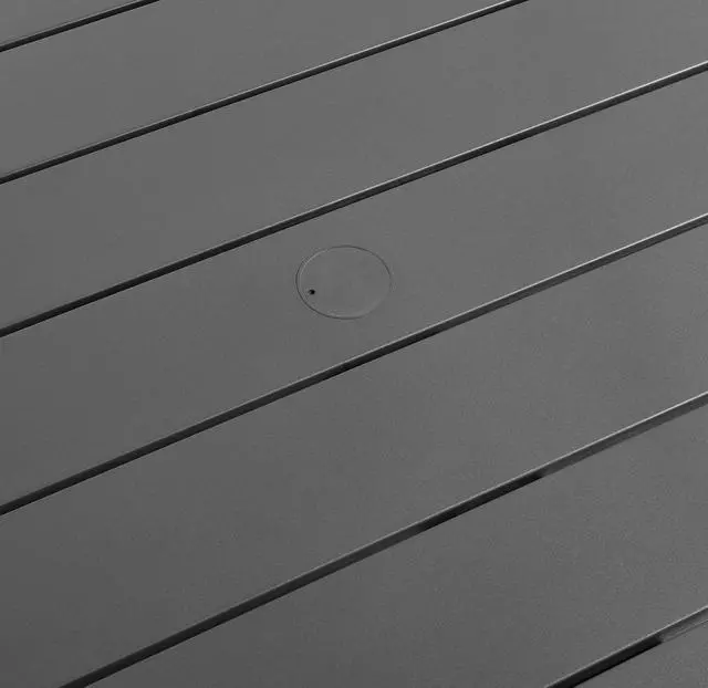 Alt view image 7 of 7 - Tahoe Rectangular Outdoor Patio Aluminum Dining Table