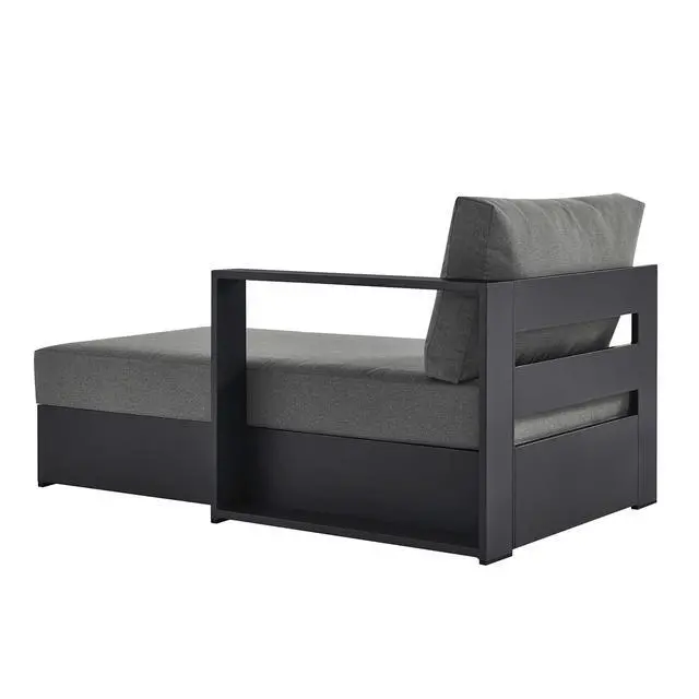 Alt view image 5 of 7 - Tahoe Outdoor Patio Powder-Coated Aluminum Modular Right-Facing Chaise Lounge by Modway
