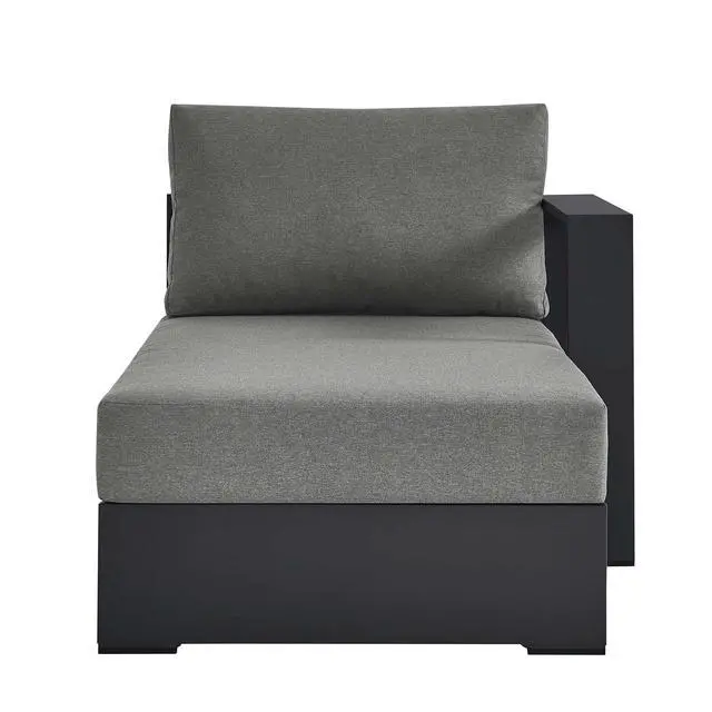 Alt view image 6 of 7 - Tahoe Outdoor Patio Powder-Coated Aluminum Modular Right-Facing Chaise Lounge by Modway