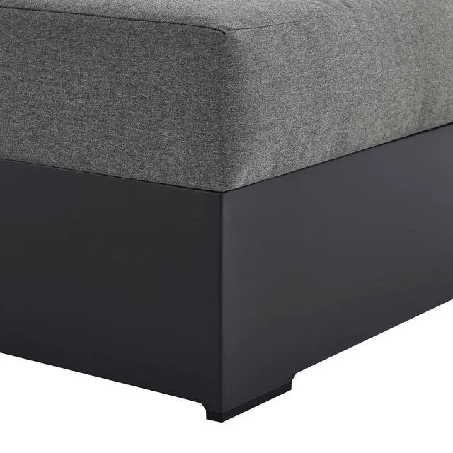 Alt view image 7 of 7 - Tahoe Outdoor Patio Powder-Coated Aluminum Modular Right-Facing Chaise Lounge by Modway