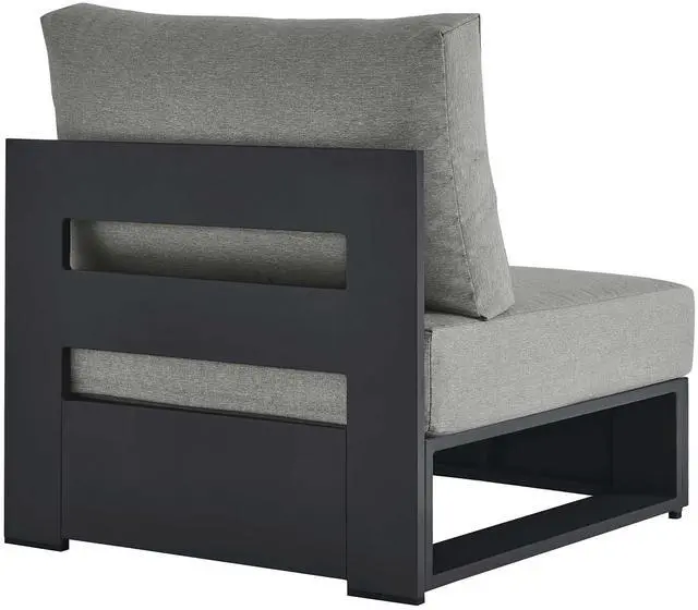 Alt view image 5 of 7 - Tahoe Outdoor Patio Powder-Coated Aluminum Modular Armless Chair by Modway