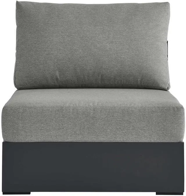 Alt view image 6 of 7 - Tahoe Outdoor Patio Powder-Coated Aluminum Modular Armless Chair by Modway