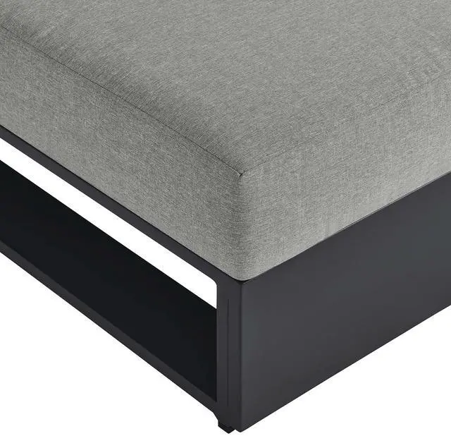 Alt view image 7 of 7 - Tahoe Outdoor Patio Powder-Coated Aluminum Modular Armless Chair by Modway