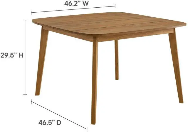 Alt view image 3 of 7 - Vienna Outdoor Patio Teak Wood Dining Table