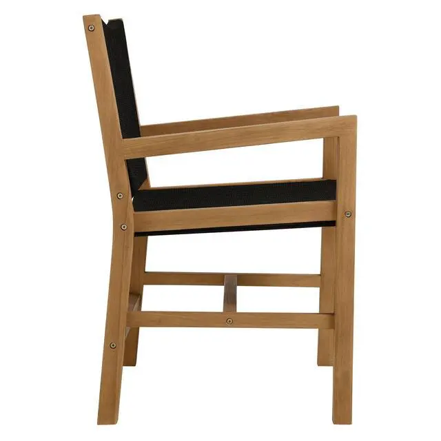 Alt view image 7 of 7 - Vienna 7-Piece Outdoor Patio Teak and Rope Dining Set with Armchairs by Modway