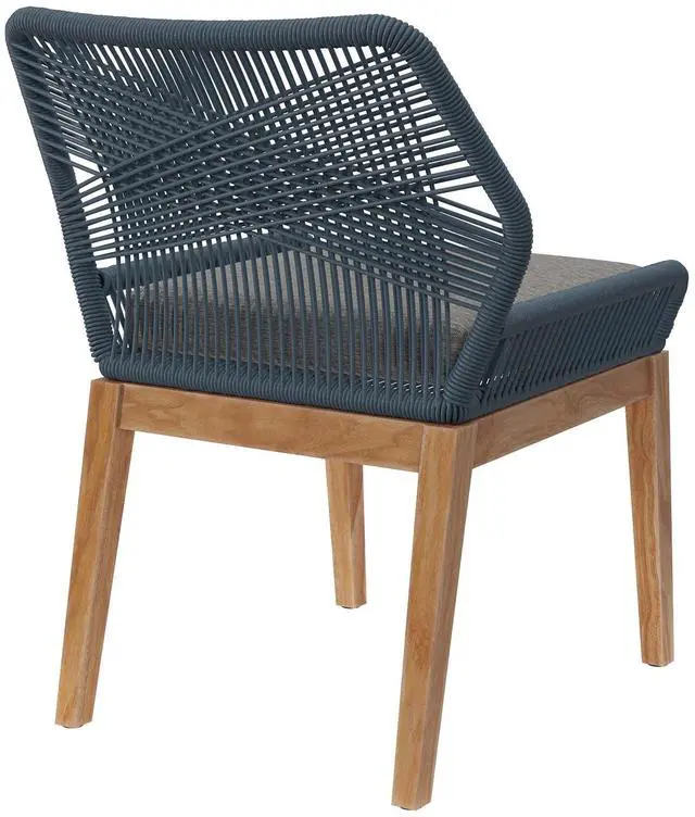 Alt view image 9 of 13 - Wellspring Outdoor Patio Teak Wood Dining Chair