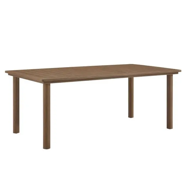 Alt view image 5 of 7 - Abacus and Parkland 7-Piece Rectangular Outdoor Patio Dining Table Set with Rattan Armchairs
