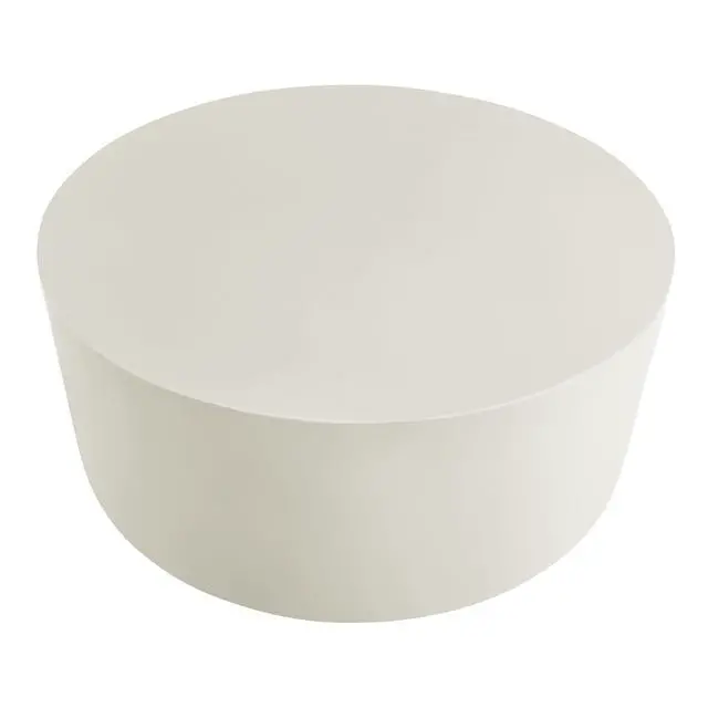 Alt view image 5 of 7 - Brion Round Indoor - Outdoor Patio Concrete Coffee Table