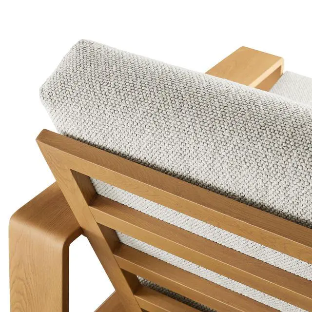 Alt view image 7 of 7 - Lirienne Outdoor Patio Aluminum Faux Wood Armchairs Set of 2