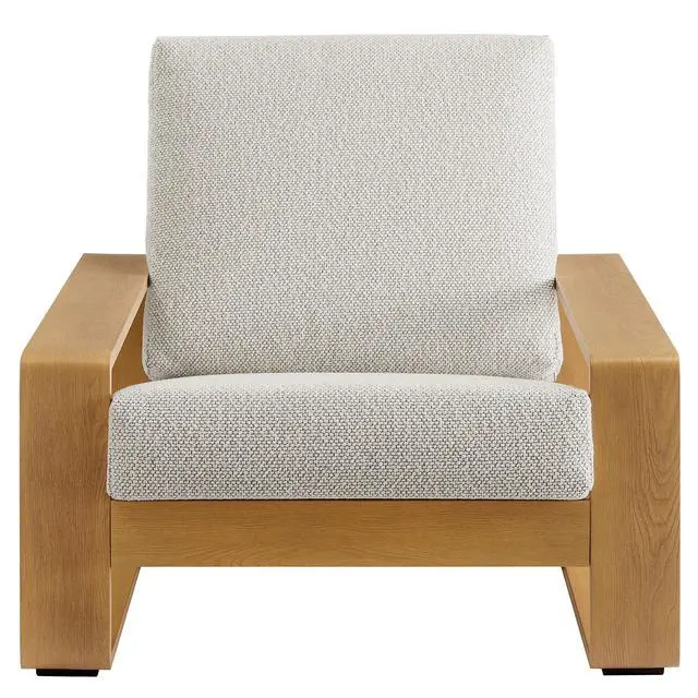 Alt view image 6 of 7 - Lirienne Outdoor Patio Aluminum Faux Wood Armchairs Set of 2
