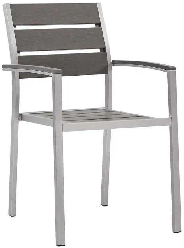 Main image of Shore Outdoor Patio Aluminum Dining Armchair and Bar Stool Set of 2