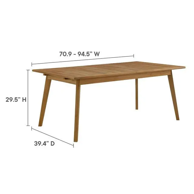 Alt view image 3 of 7 - Vienna 7-Piece Outdoor Patio Teak and Rope Dining Set with Curved-Back Armchairs by Modway