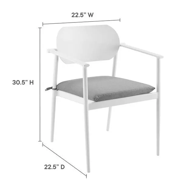 Alt view image 3 of 7 - Aeris 9-Piece Outdoor Patio Aluminum Dining Set