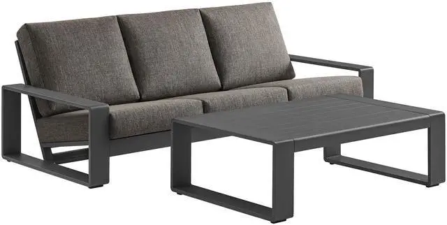 Main image of Lirienne 2-Piece Outdoor Patio Aluminum Furniture Set by Modway Modern Design